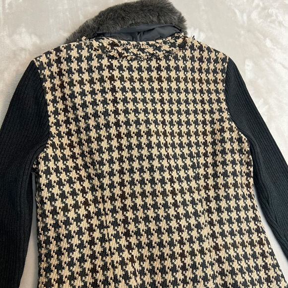 Cabi Jacket Womens 6 Houndstooth Mixer Zip Up Blazer Work Career Preppy 978 - Picture 12 of 13